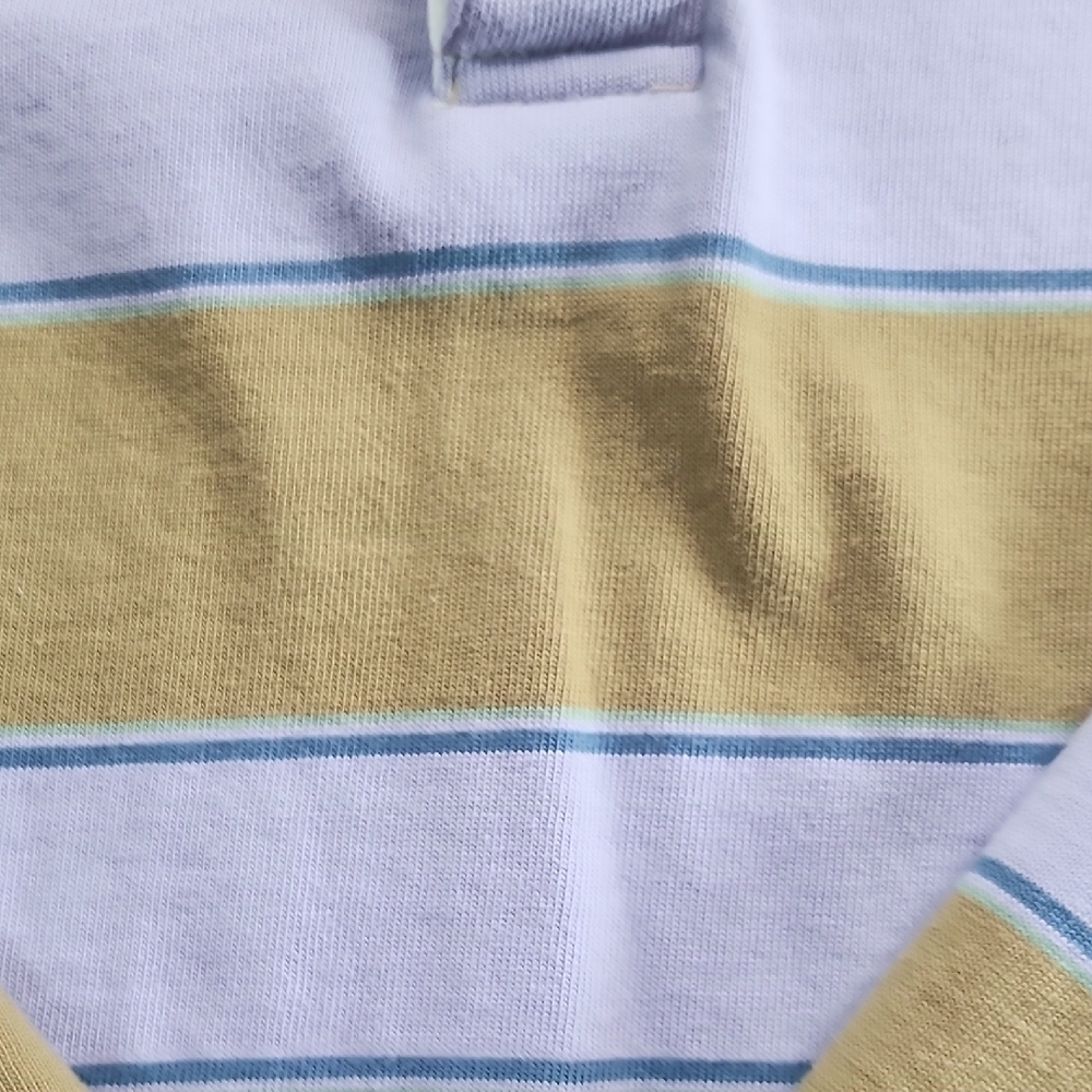 Striped Polo Shirt - Purple and Brown - Picture 4 of 9